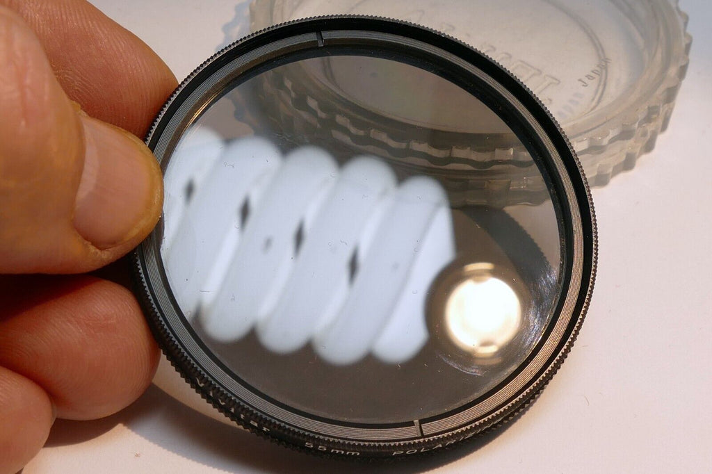 Vivitar 55mm Lens Filter Polarizing PL Linear thin profile - excellent condition