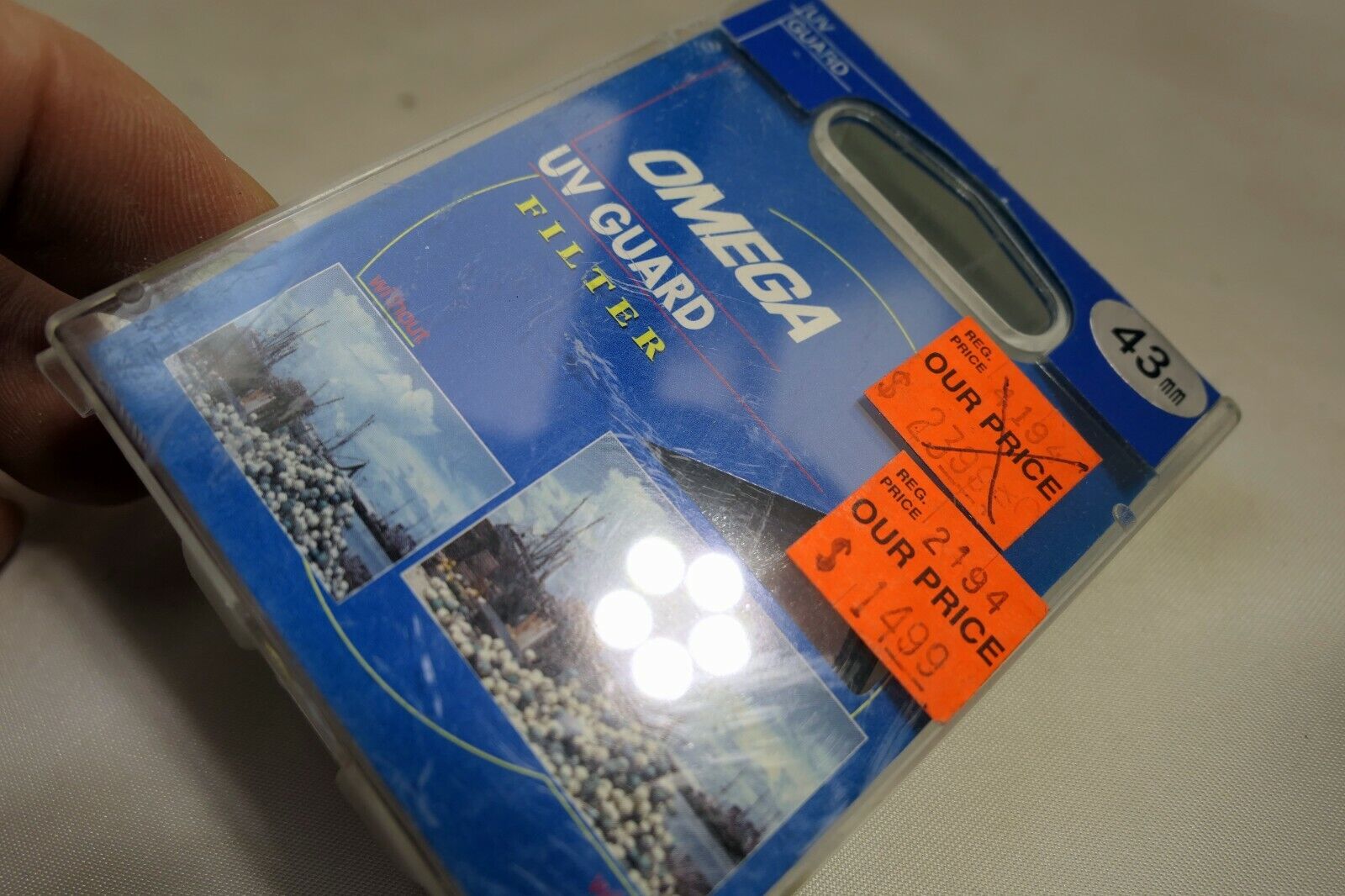 Omega 43mm UV Guard Lens Filter screw in type  - New