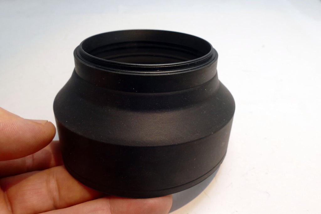 67mm Rubber Lens Hood Shade double threaded 3-way wide angle & telephoto