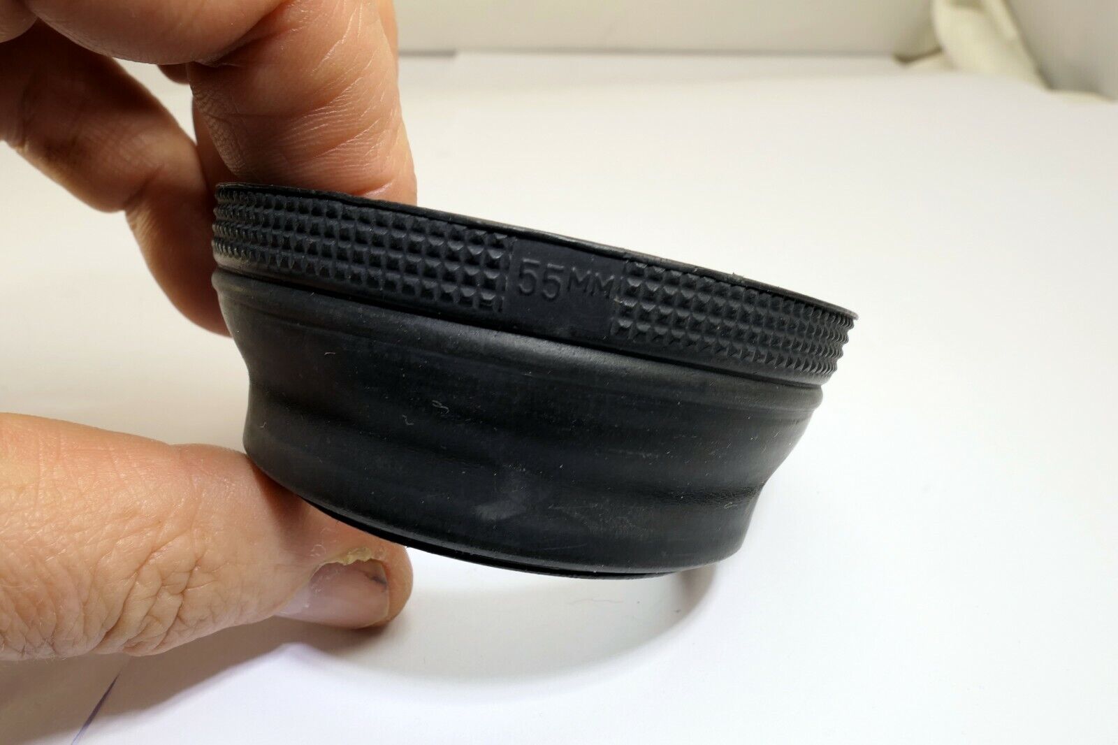 55mm Lens Hood Shade Rubber double threaded telehoto for 85mm 50mm f1.8 f1.7