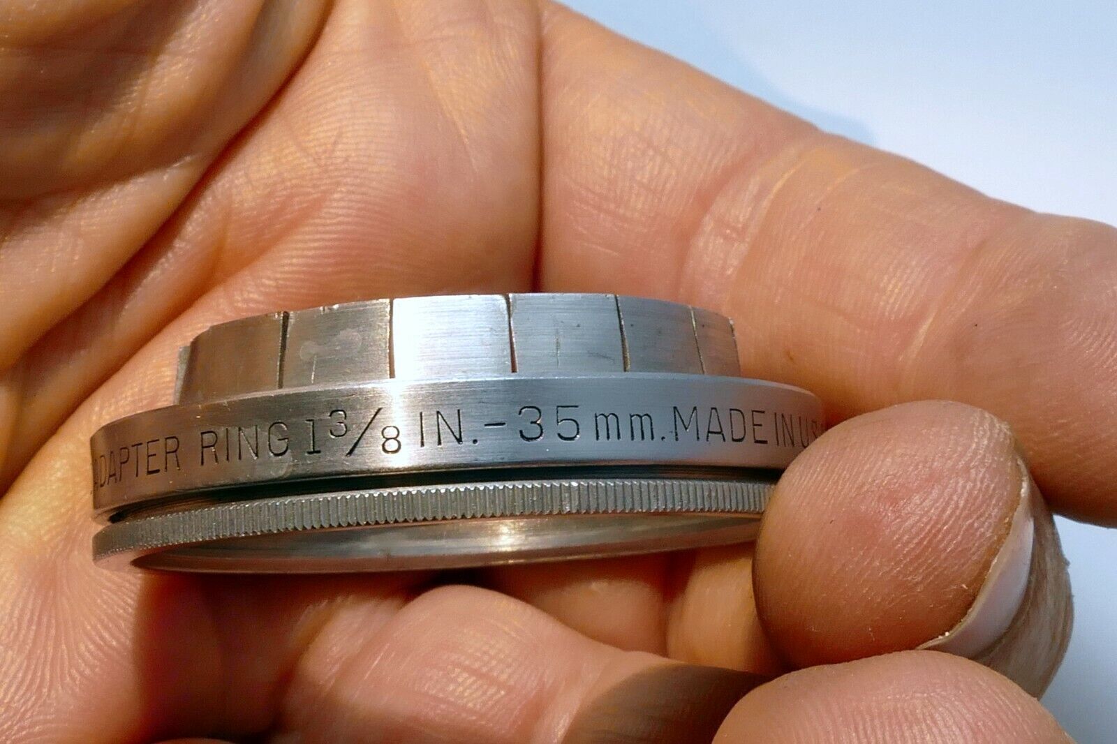 Kodak 1 3/8" 35mm series VI 6 filter Holder Adapter ring with retainer ring 
