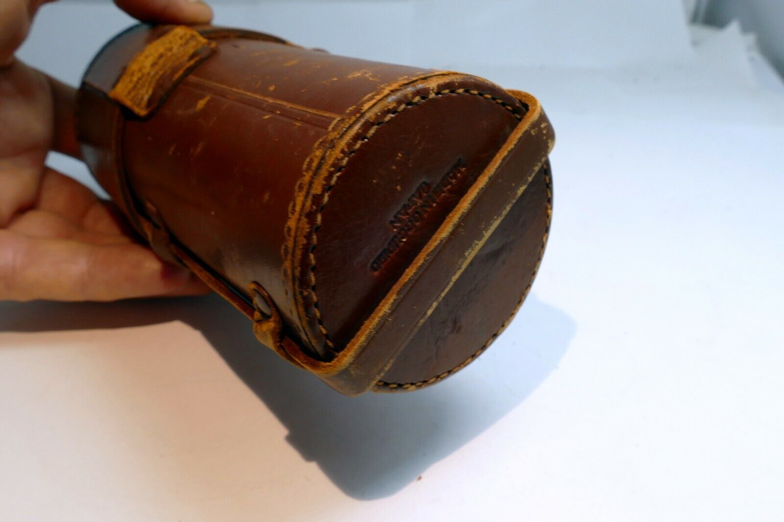 Leather Case Canon for 85mm f1.9 f2 L39  Lens rangefinder Serenar w/ strap