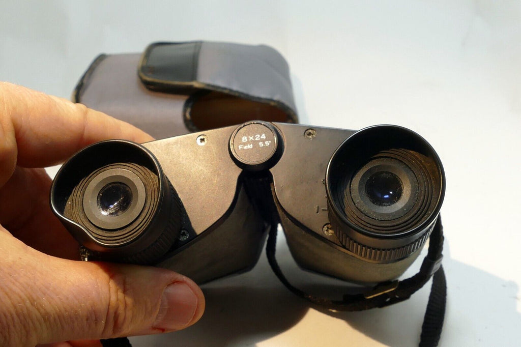 LIMER by Mirador 8 x 24 Binoculars Field Glasses Filed 5.5* w/Case