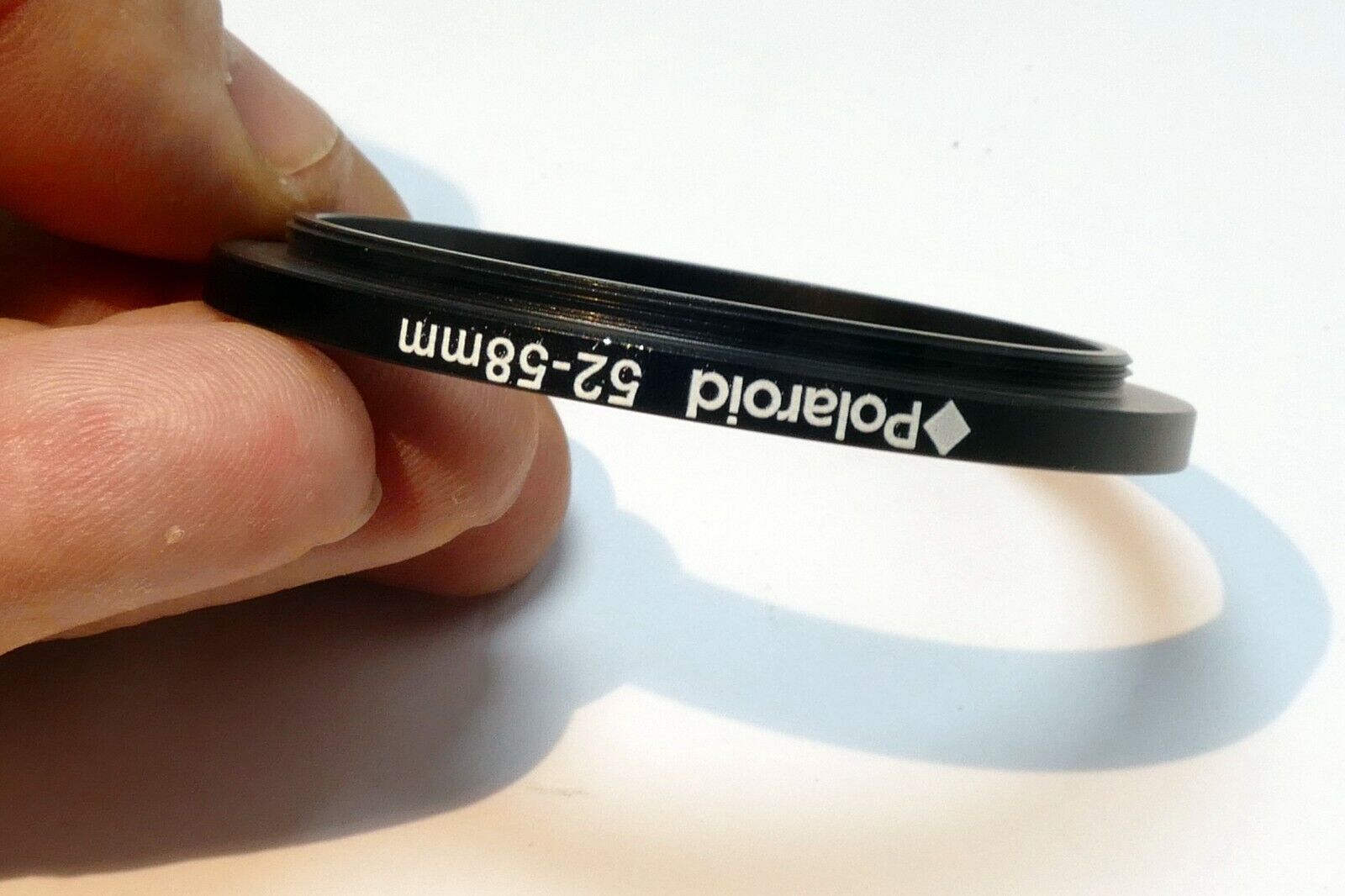 Polaroid 52mm to 58mm Step-up ring Metal adapter double threaded for lens filter