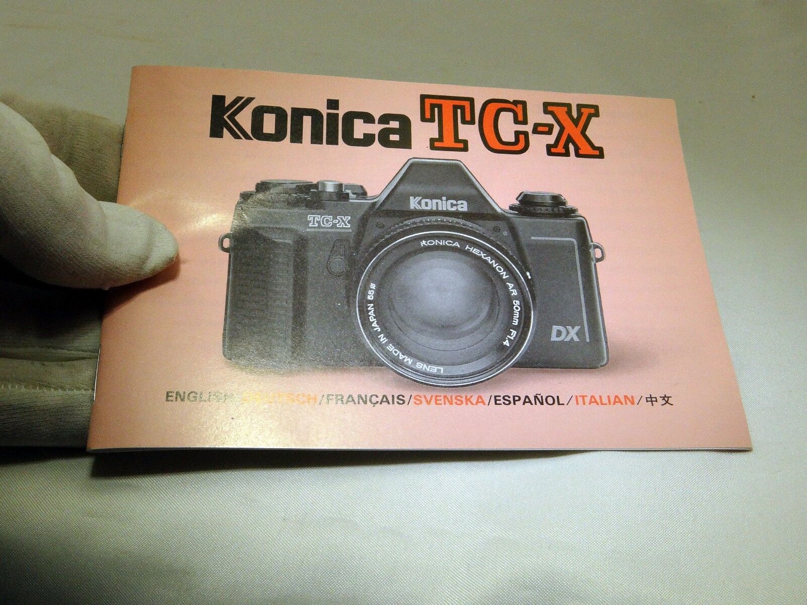 Konica TC-X Camera Manual Guide Instruction 47 pages English Francais Espanol