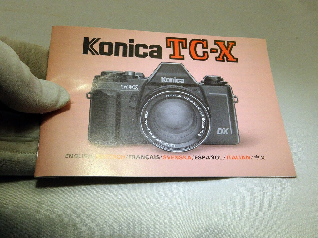 Konica TC-X Camera Manual Guide Instruction 47 pages English Francais Espanol