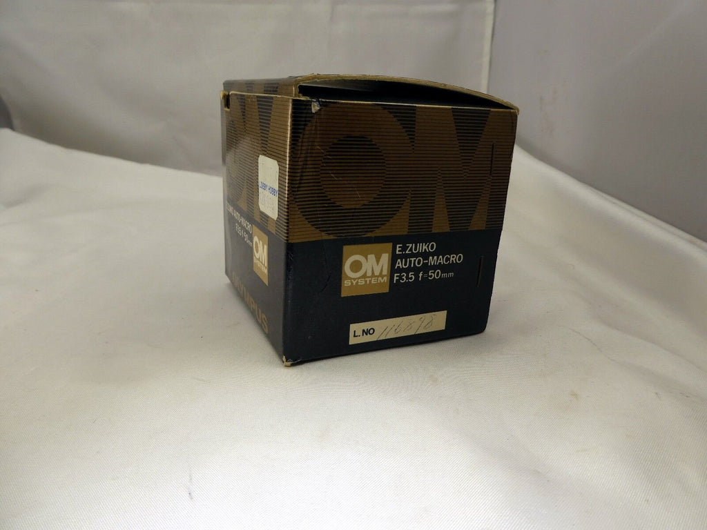 Empty Box for Olympus OM E. Zuiko auto macro 50mm f3.5 lens