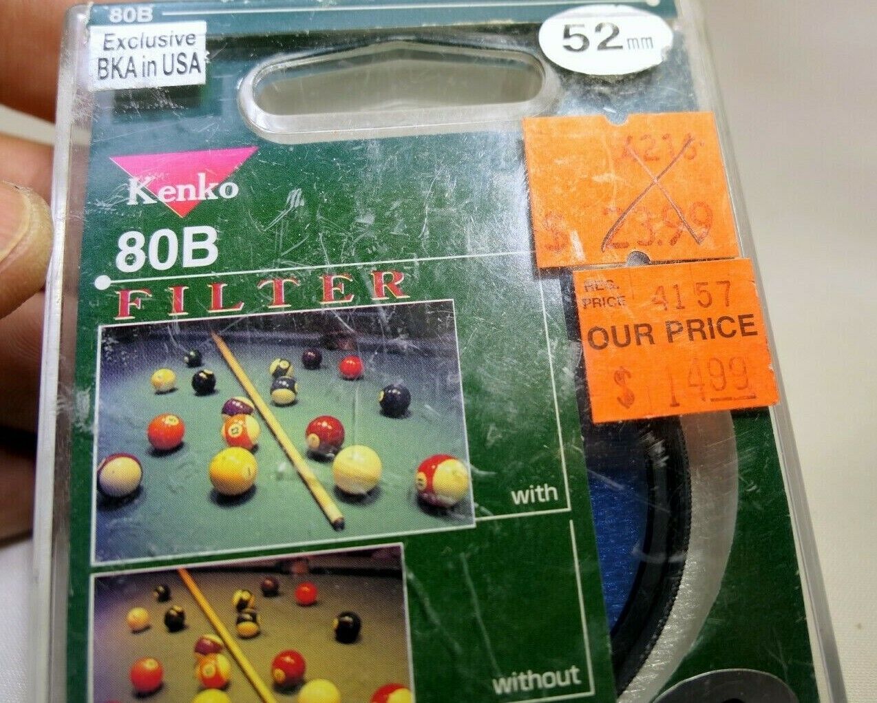 Kenko 52mm 80B Blue  Lens Filter screw in type boxed new