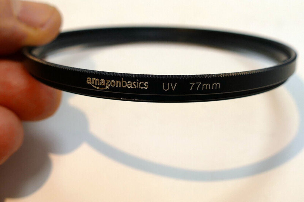 Amazon Basics 77mm UV Filter  Clear protection