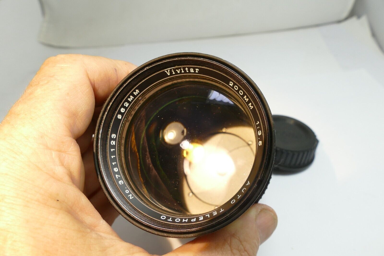 Vivitar 200mm f3.5 lens Non Ai  F mount  manual focus prime telephoto