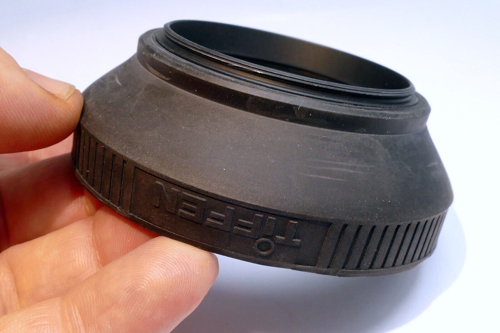 Tiffen 55mm Rubber Lens Hood Shade double threaded collapsible