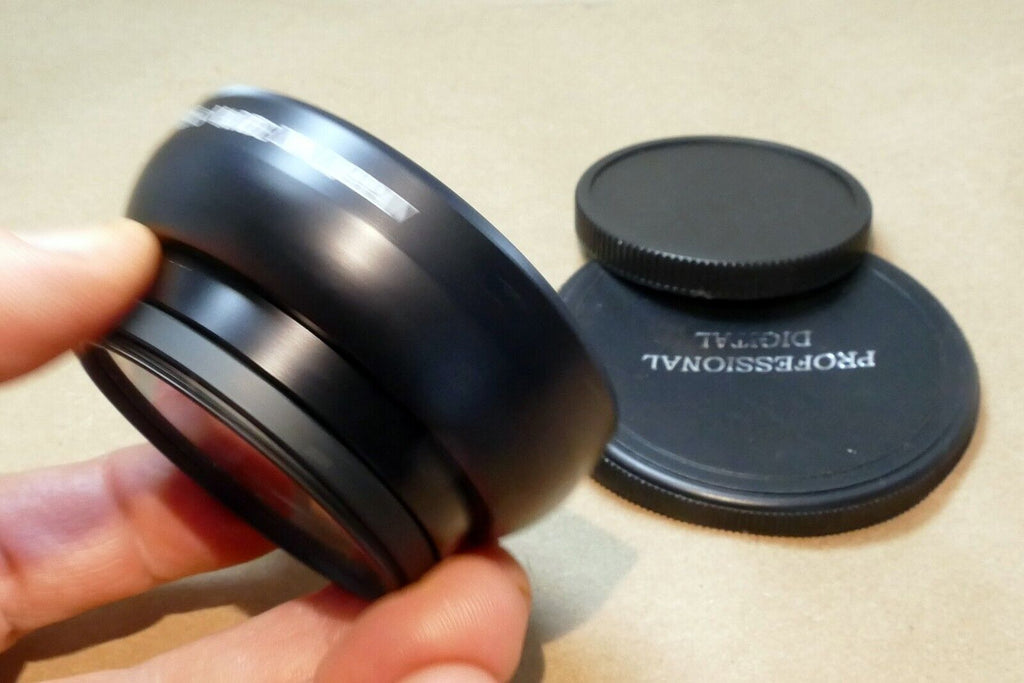 52mm Vision Optics 0.48X Wide Angle Lens with 52mm Hoya sky filter attached