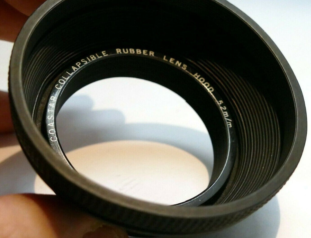52mm rubber lens hood shade for normal to medium telephoto