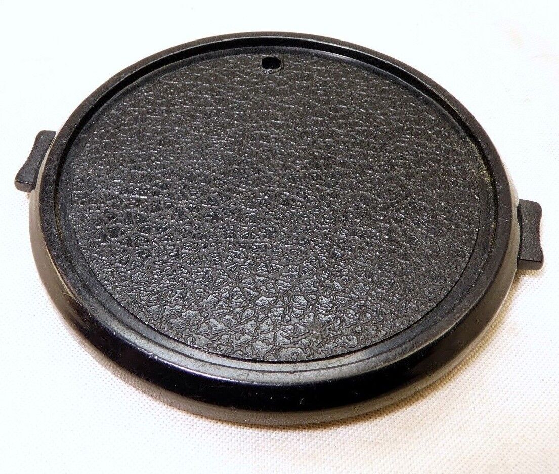 58mm Lens Front Cap made in Taiwan with a hole for the keeper string
