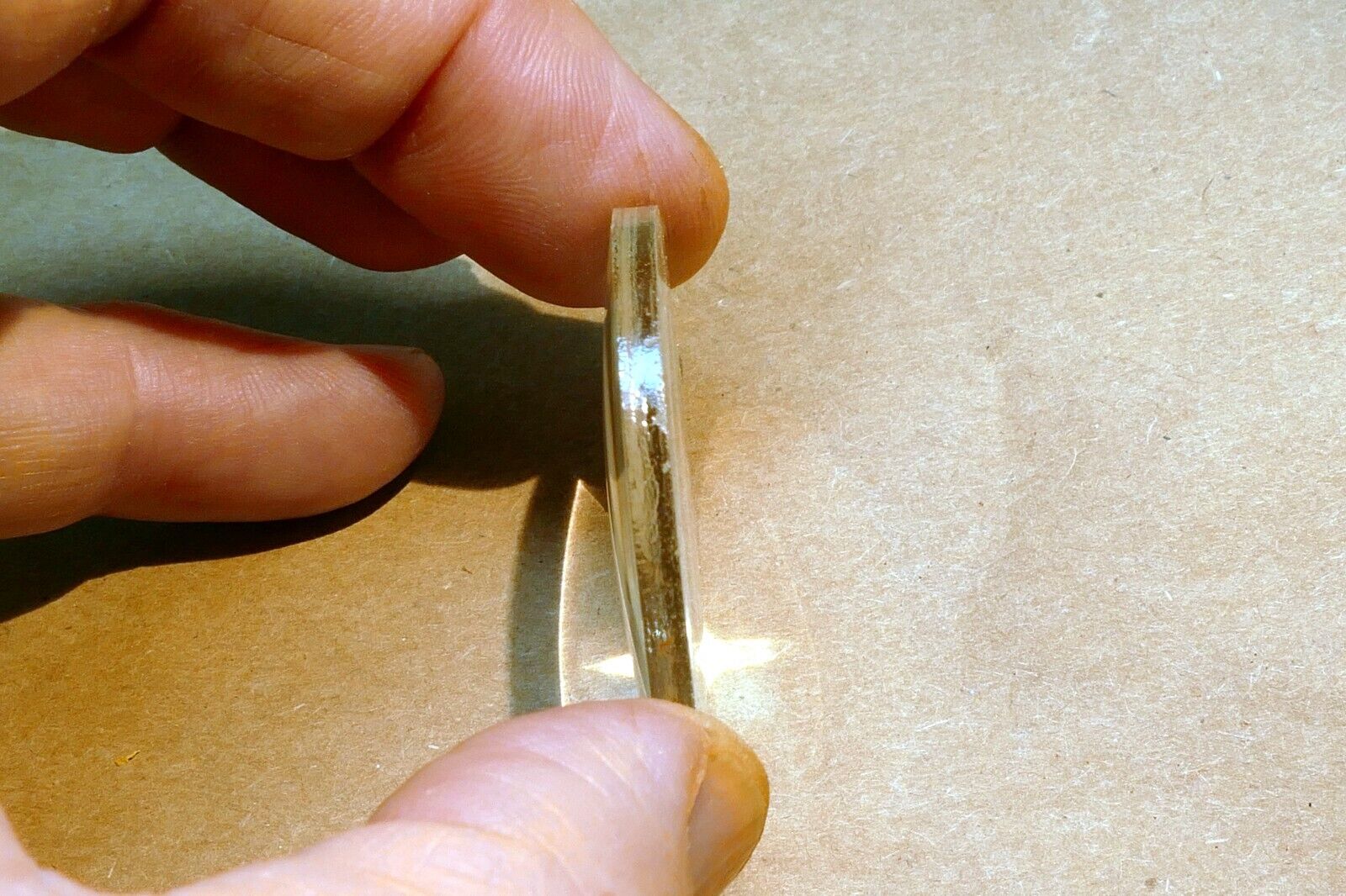 1.62" Diameter 0.2" thick Optical Glass Convex for microscope