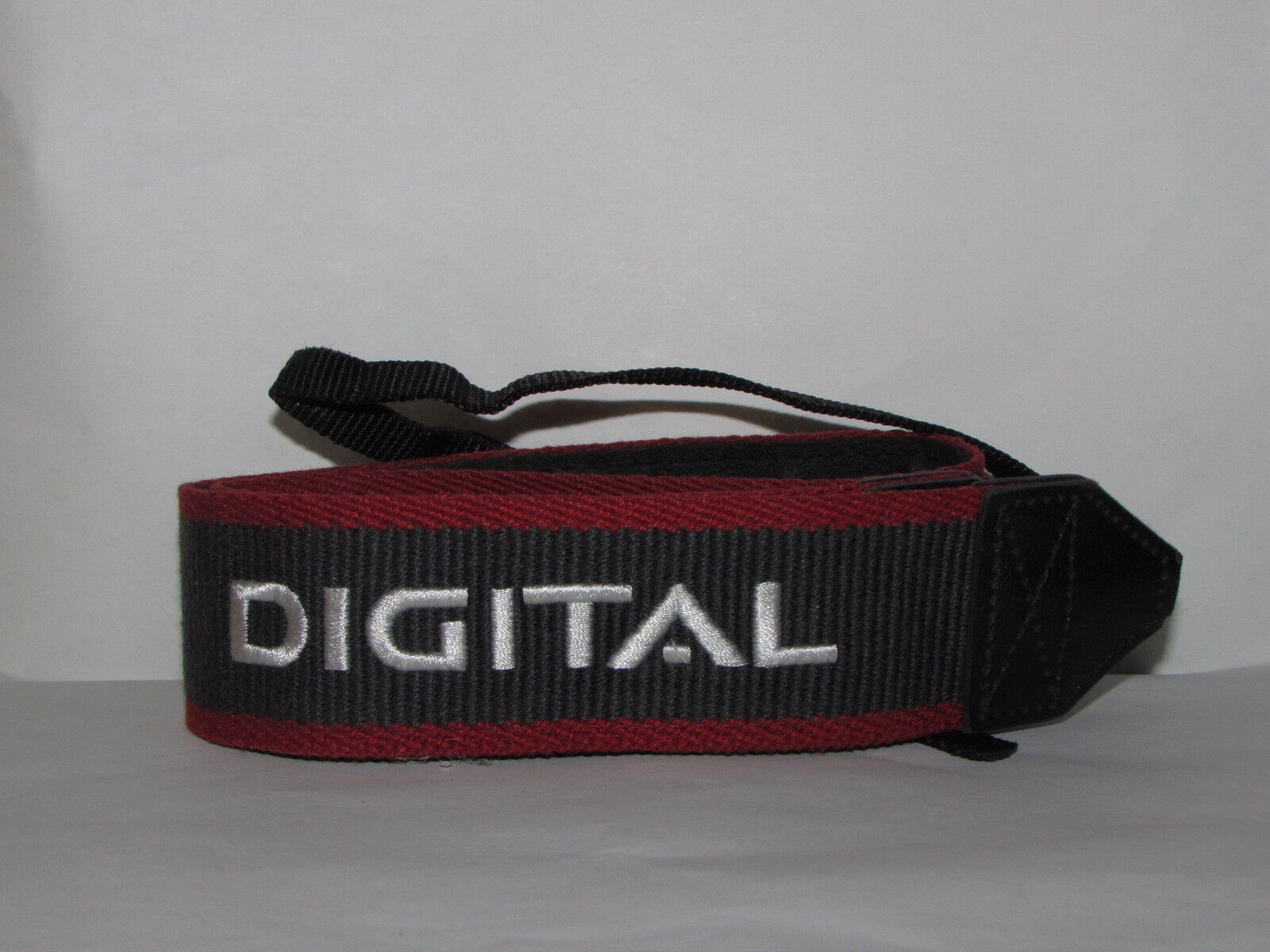 Canon Camera Red-Grey-White Neck Strap