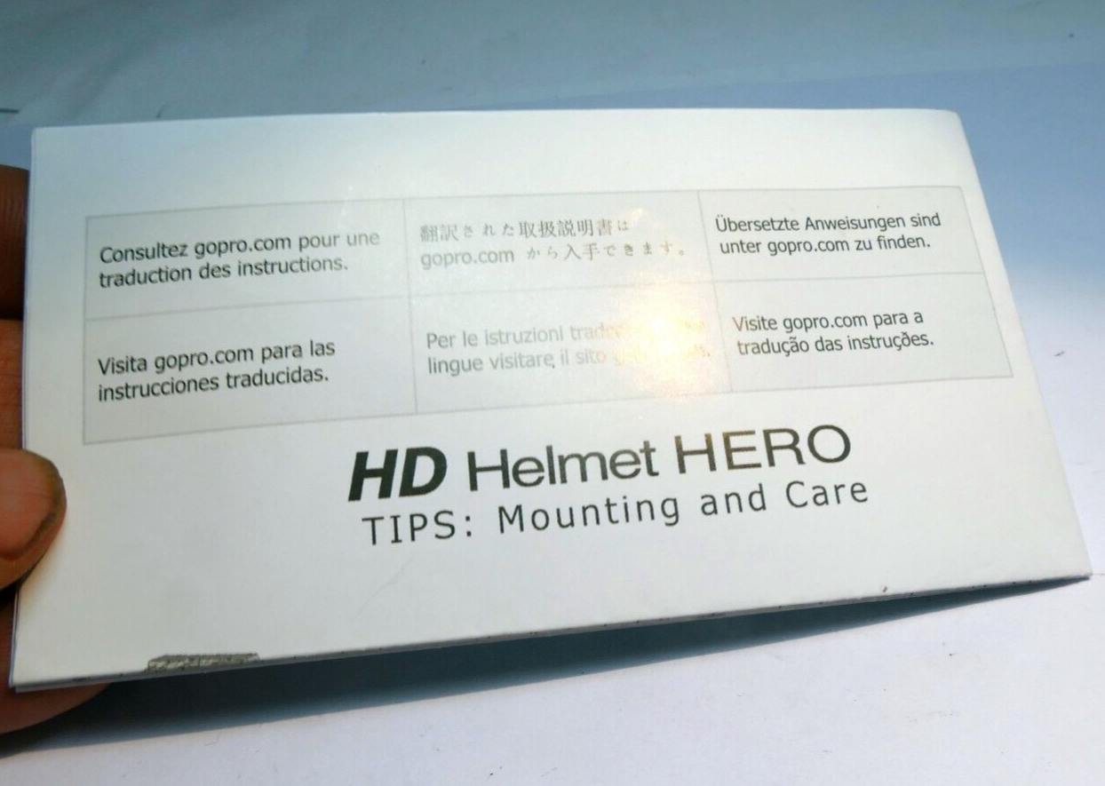 Gopro Helmet Hero Tips: Mounting and Care for your camera  English EN