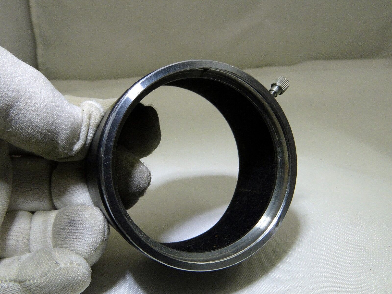 Lens hood Metal Minolta D57KD for 135mm f2.8 Rokkor PG 55mm slip on type