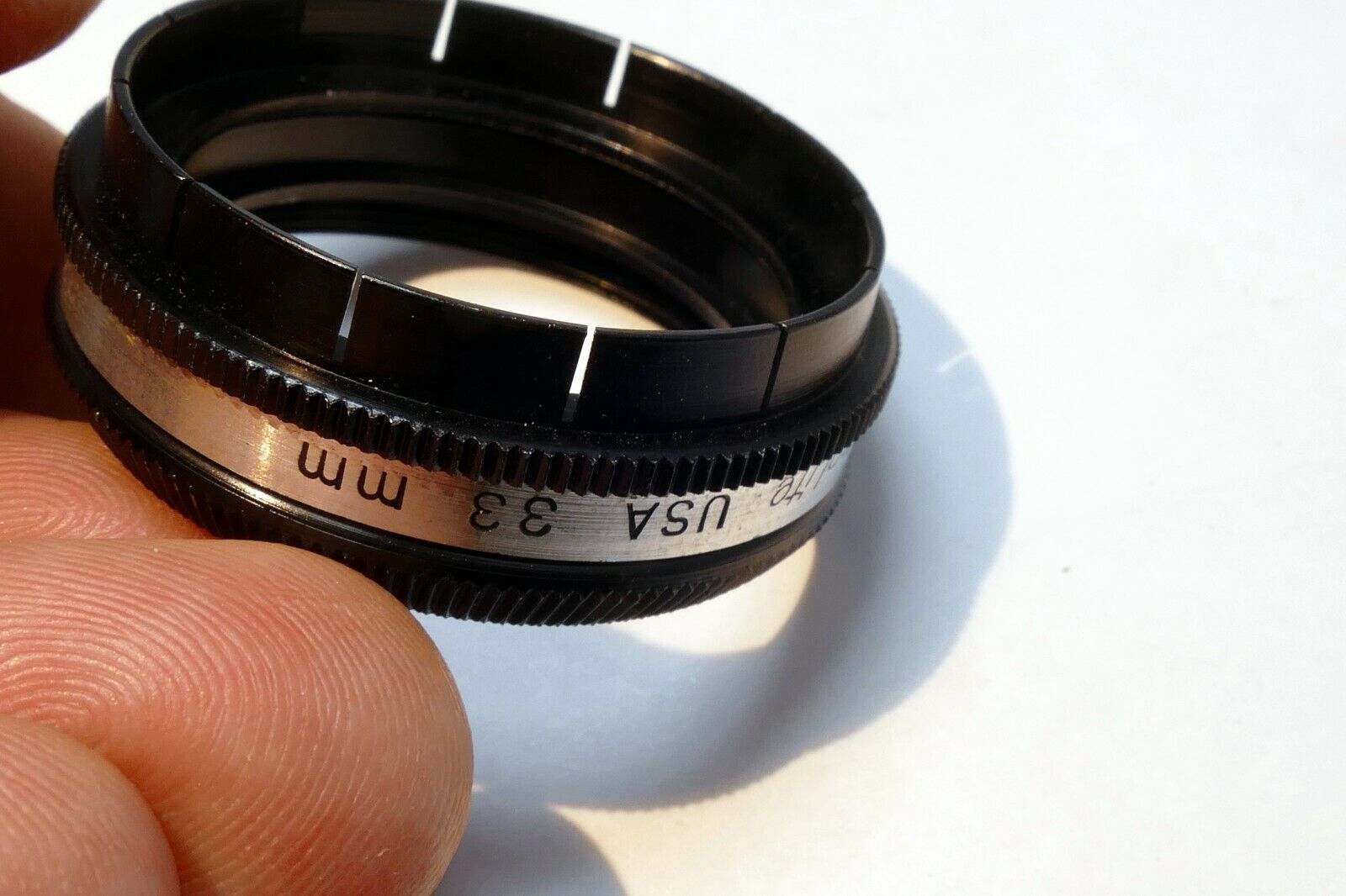 33mm to 33.3mm step up Adapter series 5 V Filter Holder w/ retaining ring