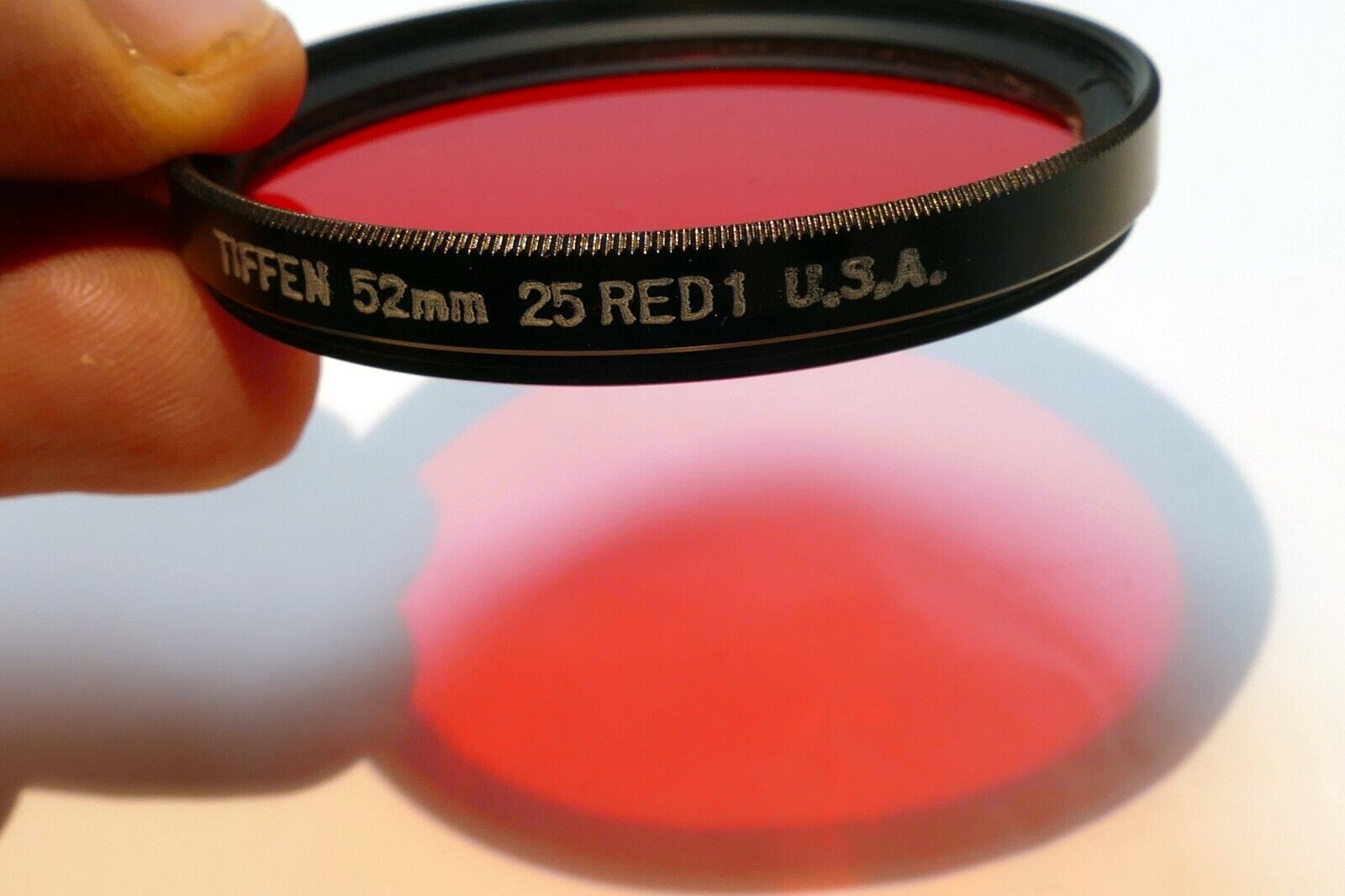 Tiffen 52mm 25 RED 1 Filter  Made in USA  Amber