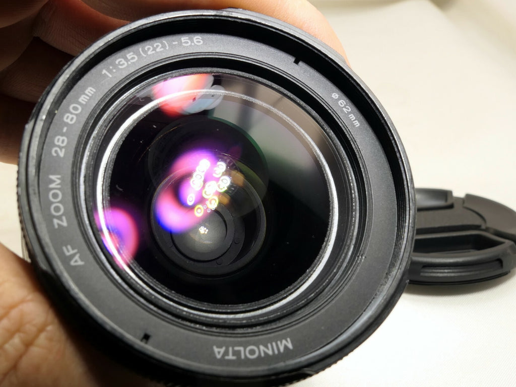Minolta 28-80mm f3.5-5.6 Af Objectif pour sony A Support Caméras Reflex