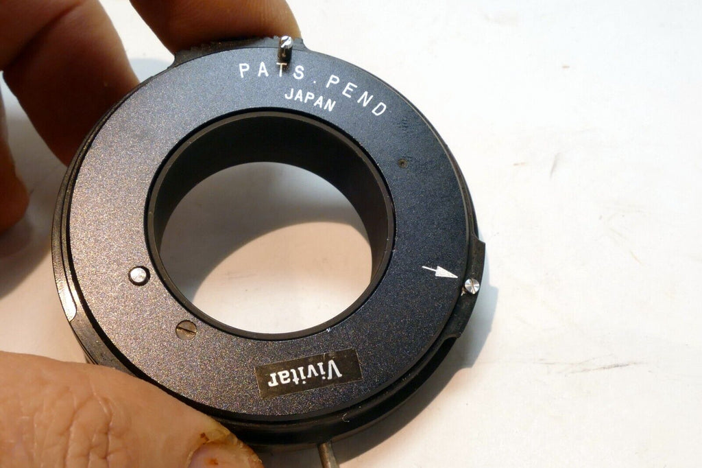 Vivitar T4 to M42 Pentax Spotmatic Camera mount adapter Ring