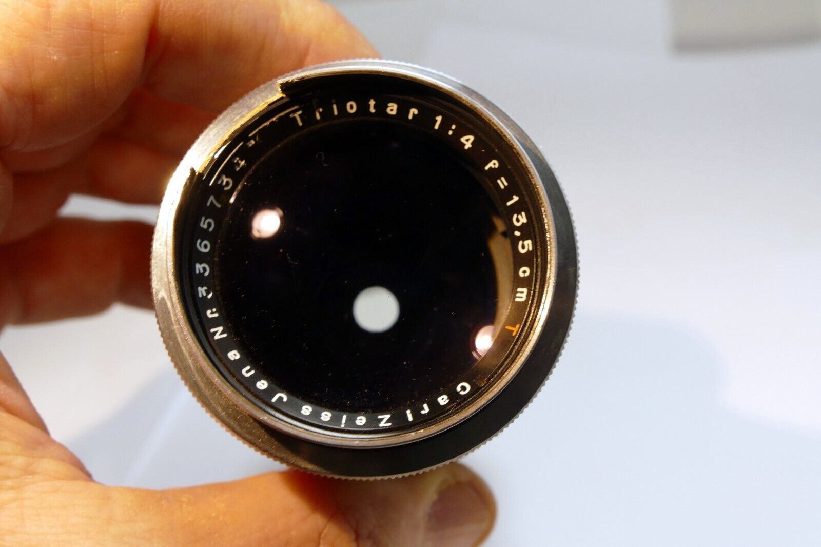Carl Zeiss Jenna Triotar 13.5cm  f4 T  Lens Exakta mount - AS IS Parts or Repair