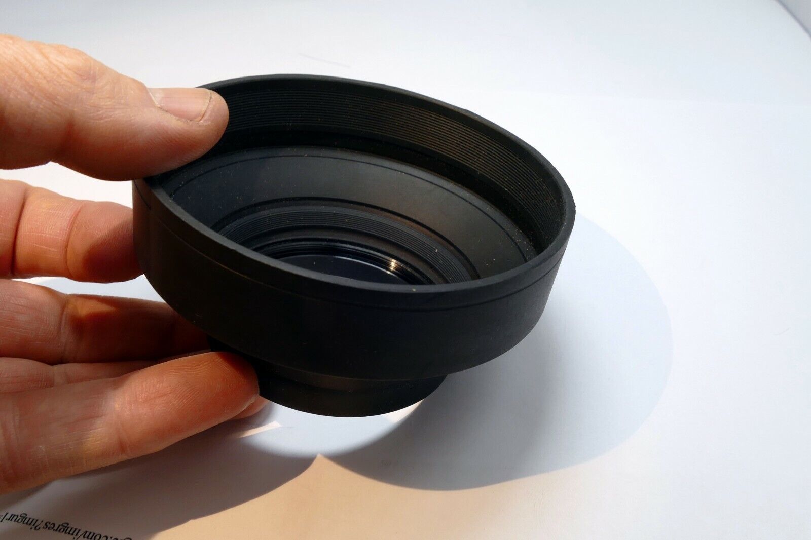 58mm screw in  Rubber Lens Hood Shade Collapsible 3-way 70-210mm telephoto