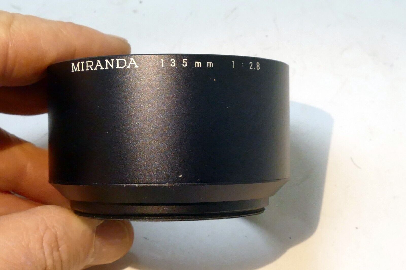 55mm Lens Hood Shade for Miranda 135mm f2.8 13.5cm Metal DAMAGED FOR PARTS AS IS