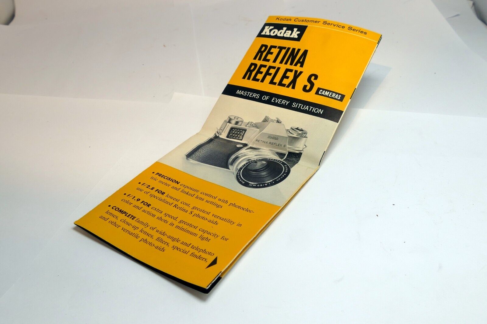 Sales Brochure for Kodak Retina S camera Reflex 1960  English advertisement