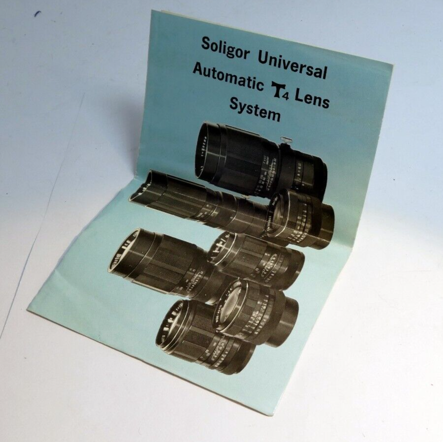 Soligor Universal T4 mount Lens System Brochure  English 28mm 105mm 300mm