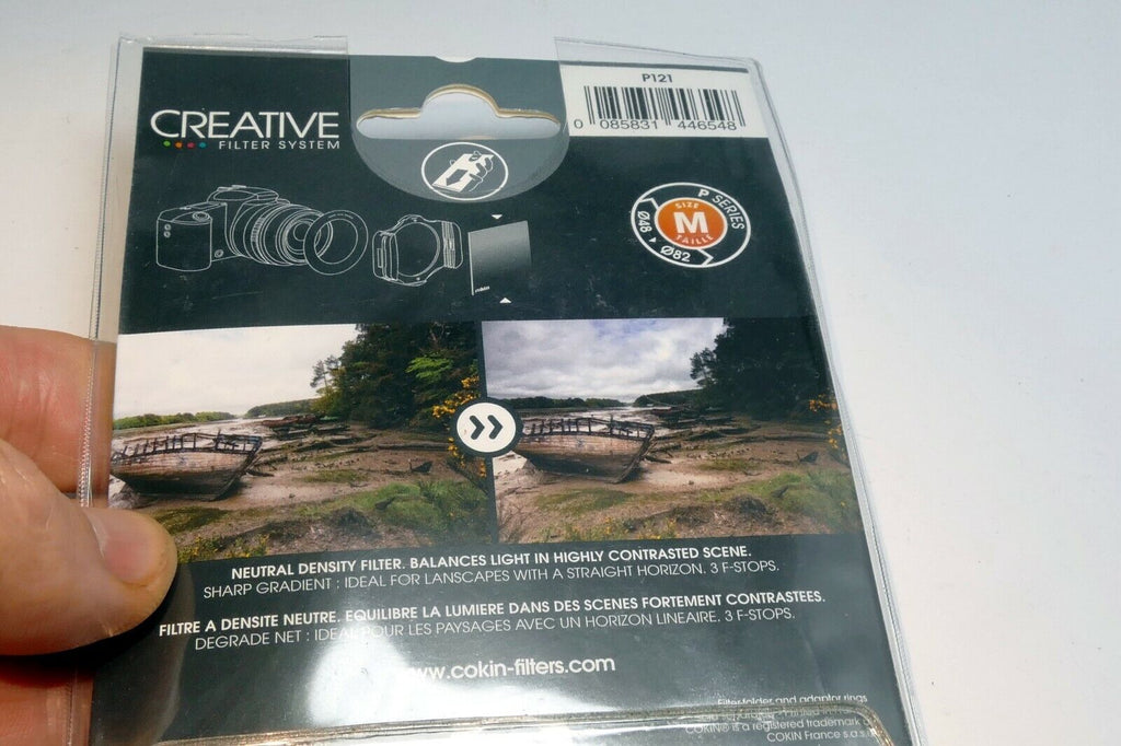 Cokin P. Series M Gradual Neutral Density Grey G2 ND8 121  Genuine  OEM filter