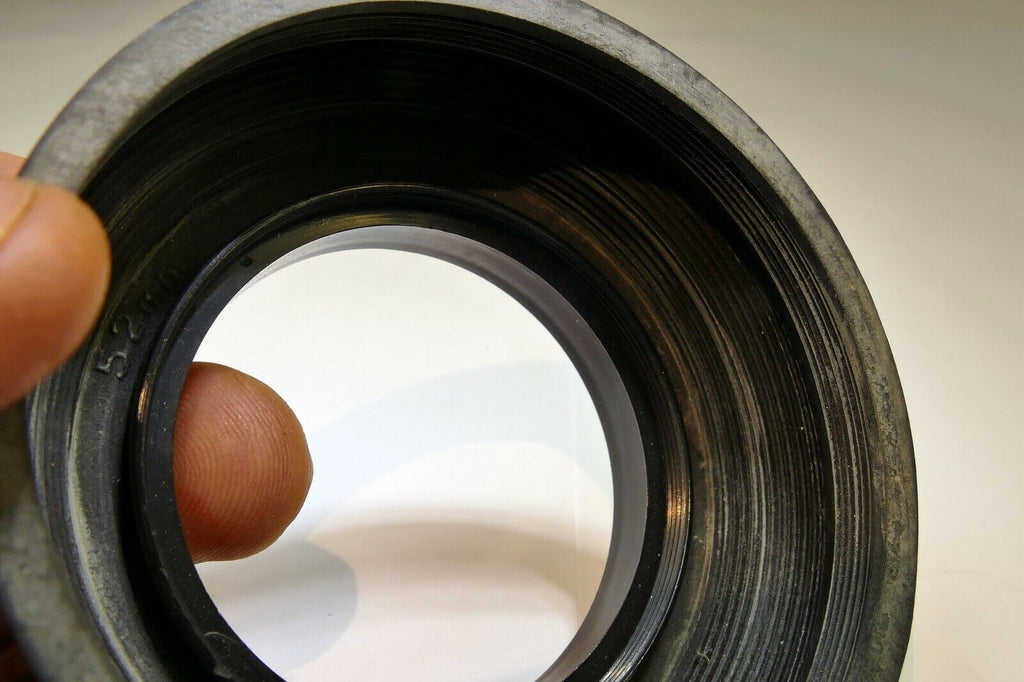 52mm Rubber Lens Hood Shade double threaded for 50mm f1.8 f1.7 lenses