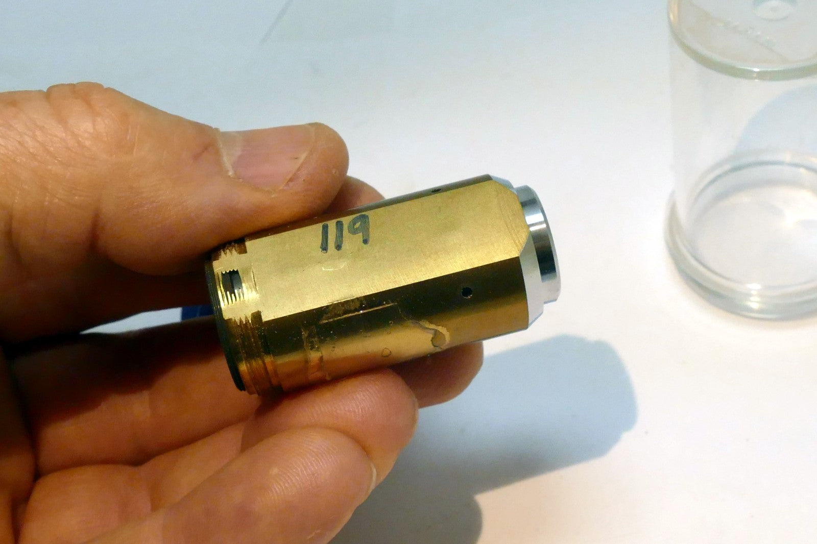 OLYMPUS Microscope Objective lens without markings