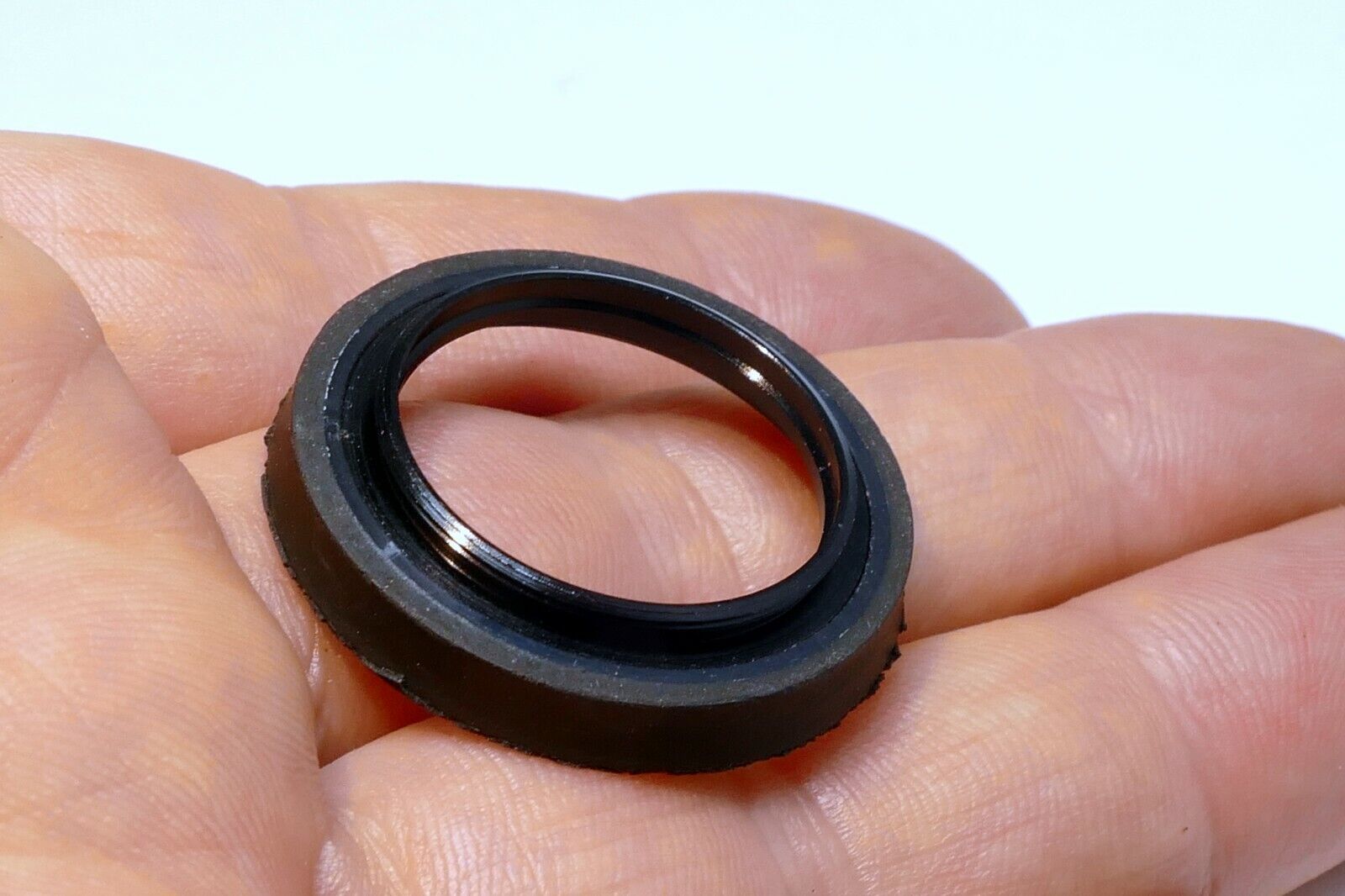 24mm metal lens ring screw in threaded or eye cup piece