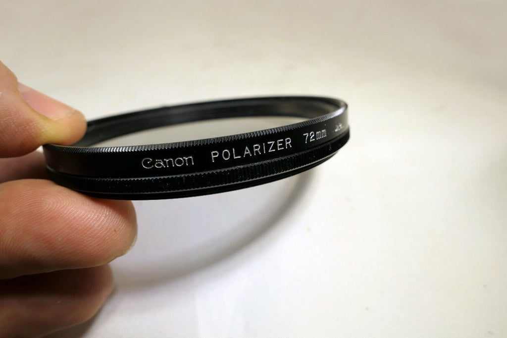 Canon 72mm Polarizer PL Linear  Japan damaged coating separation - genuine
