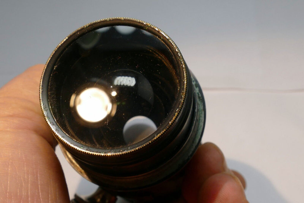 Goerz Berlin 60mm Tele Lens brass lens with focusing tube IIIa