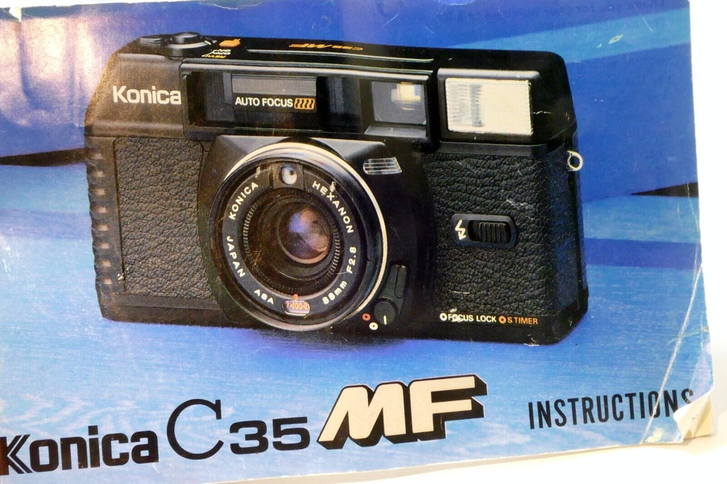Konica C35 MF Camera Guide Booklet/Manual  English EN