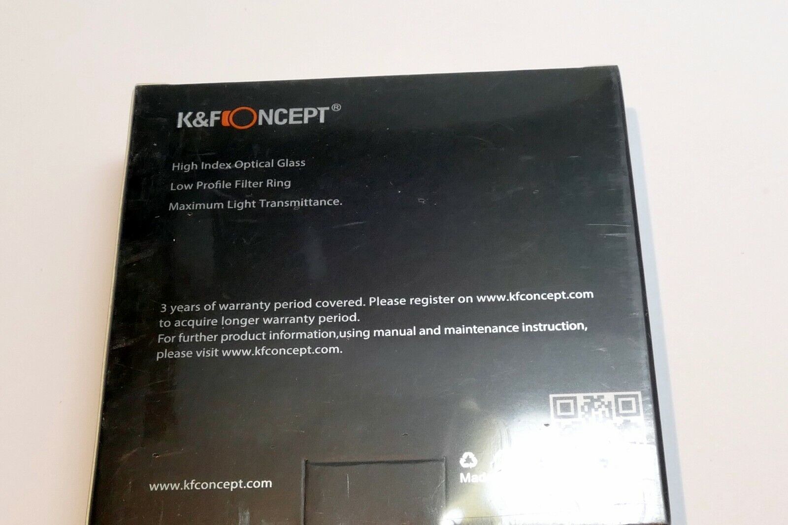 43mm K&F Nano X ND 1000 3.0 10 Stop Neutral Density Lens Filter IR