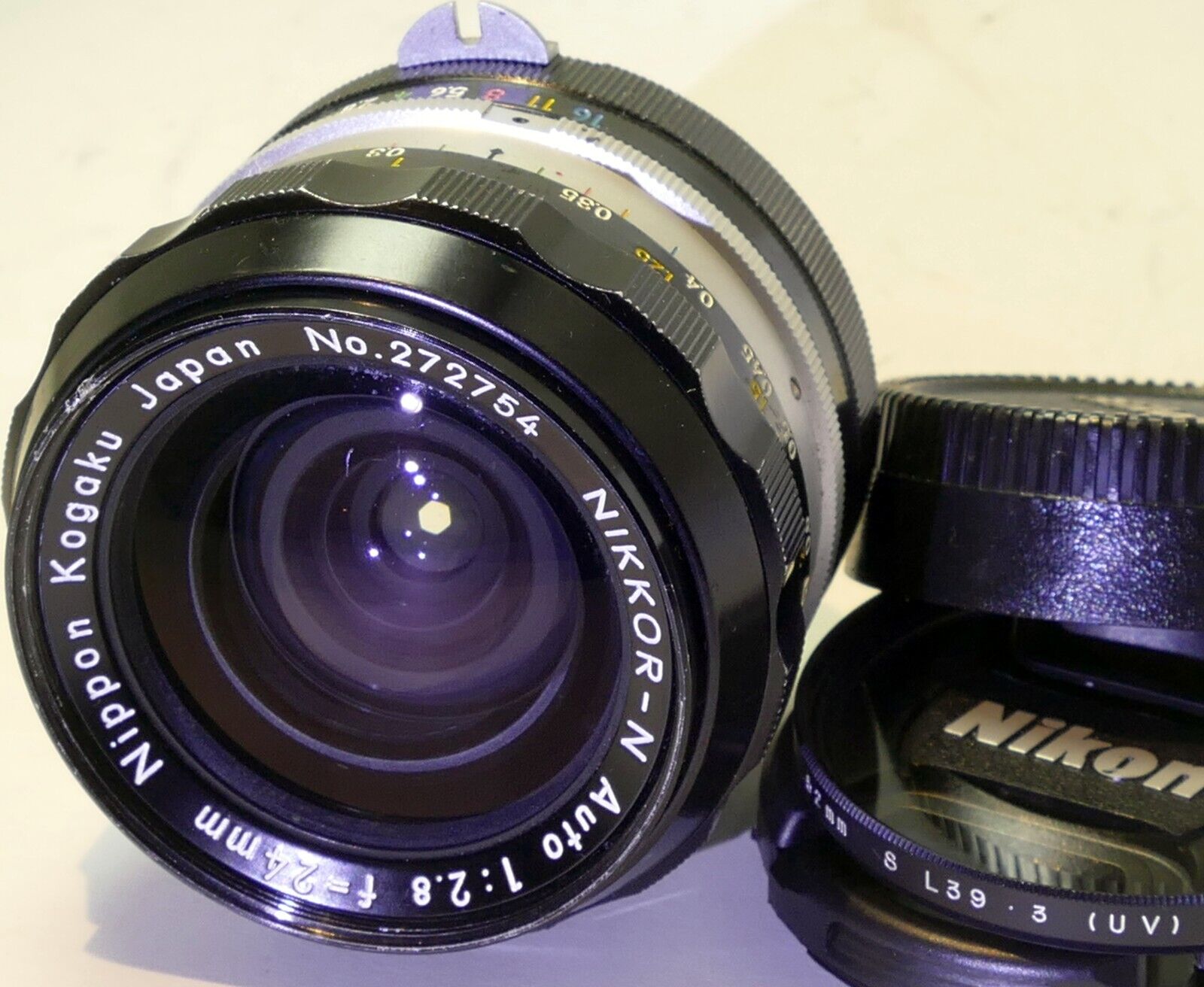 Nikon Nikkor-N Auto Non Ai 24mm f2.8 Manual Focus Lens prime - HOME AI'd
