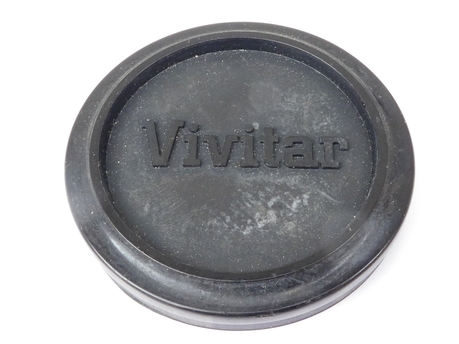 Used Vivitar 49mm Lens Front Cap Black slip-on type plastic made in Japan