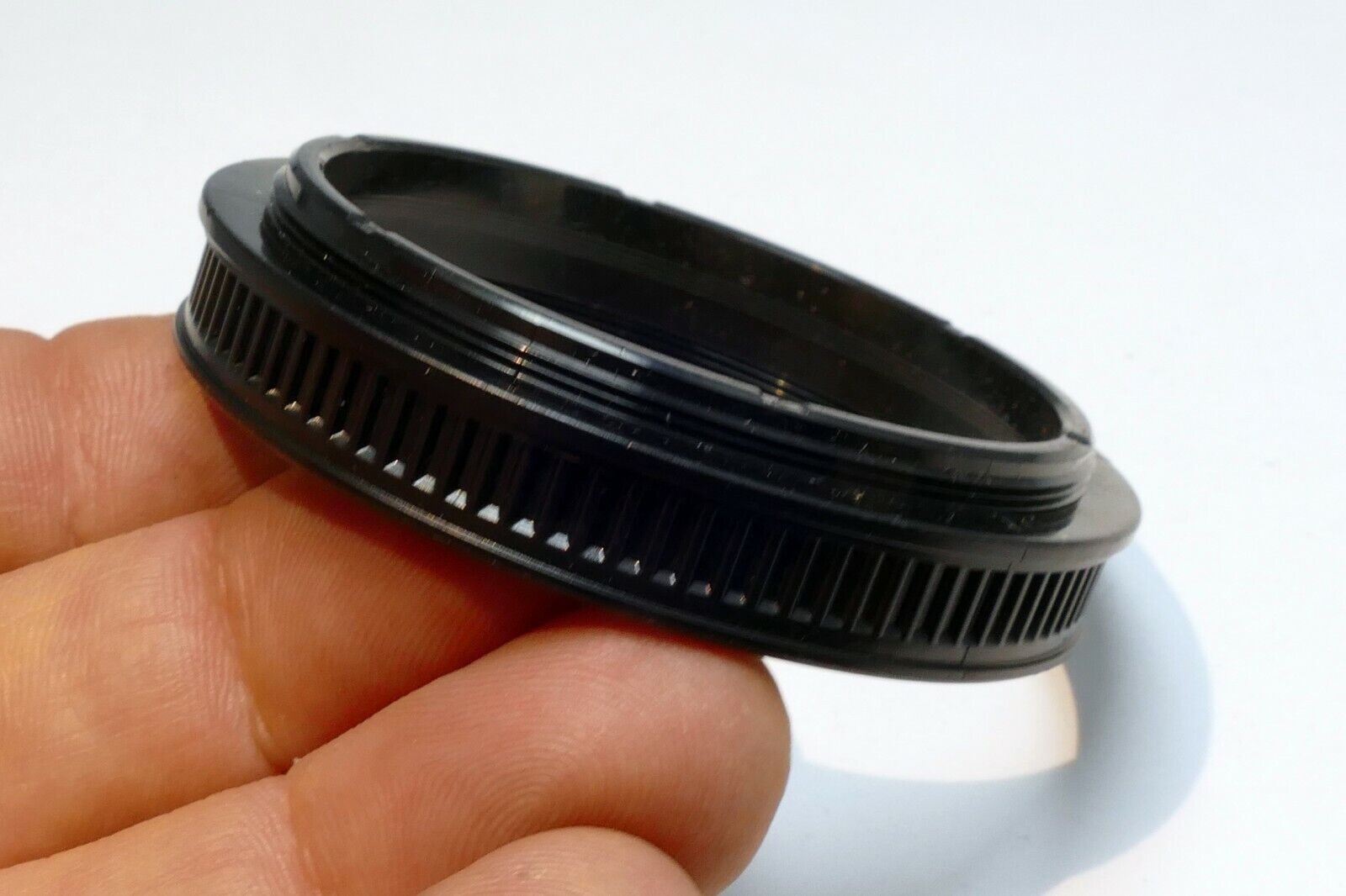 56mm to 56mm Filter ring adapter screw in threaded male to female Plastic