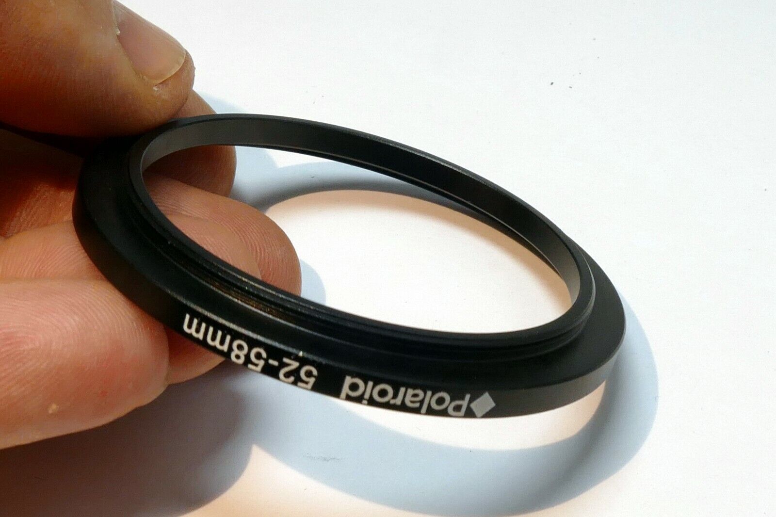 Polaroid 52mm to 58mm Step-up ring Metal adapter double threaded for lens filter