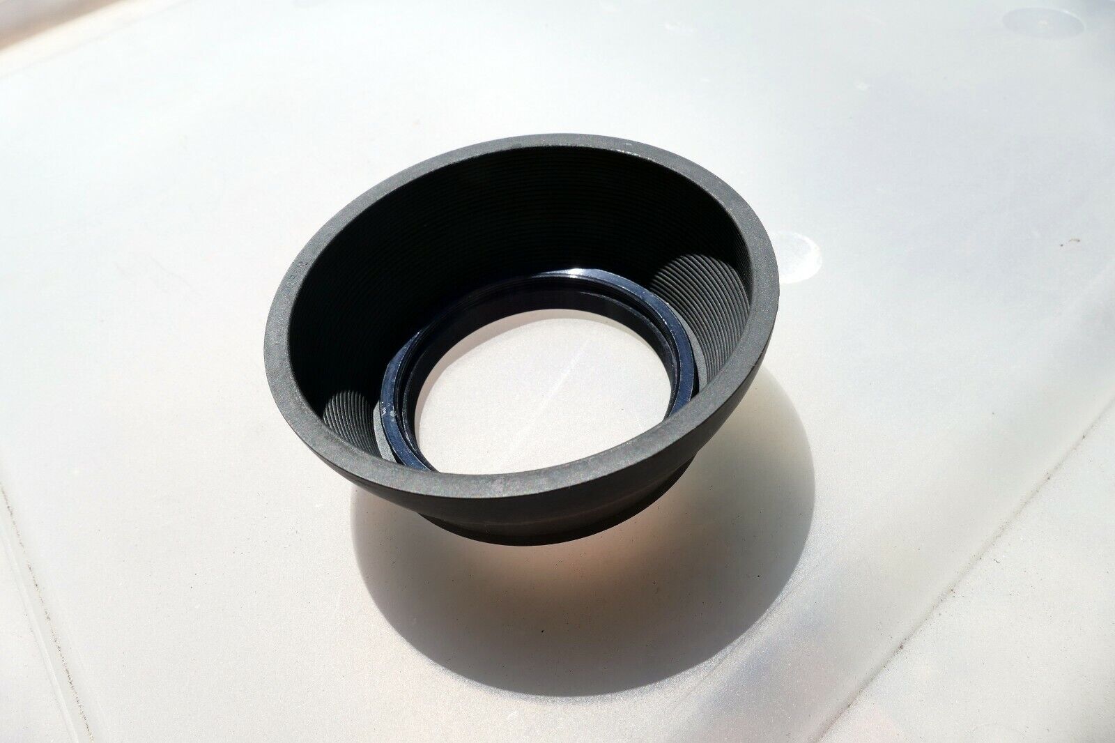 58mm Rubber Lens Hood Shade with double threads collapsible made in Japan