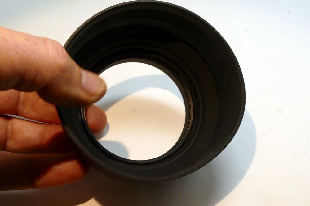 67mm Rubber Lens Hood Shade threaded 3- way telephoto wide angle