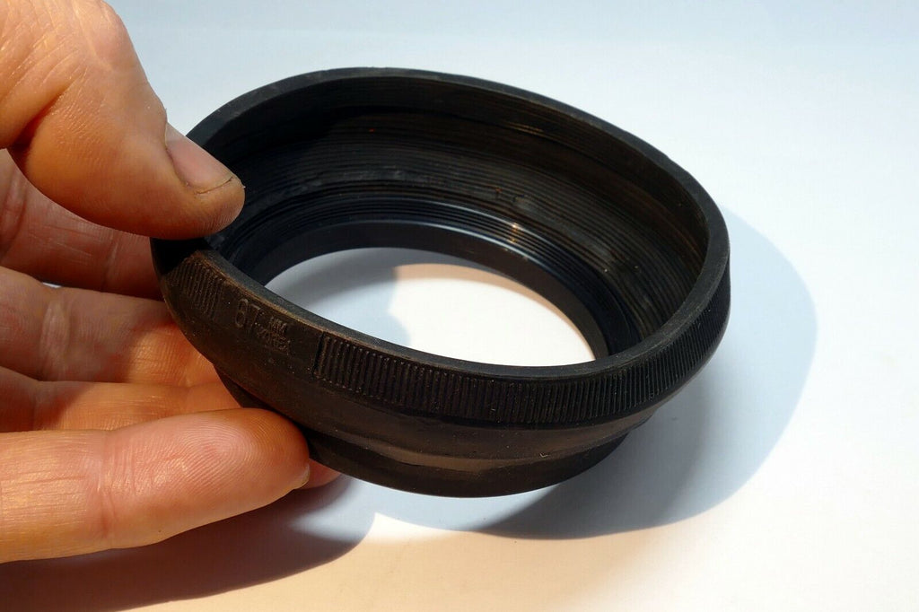 67mm Lens Hood Shade collapsible Rubber  telephoto double threaded