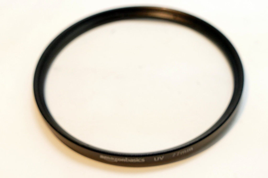 Amazon Basics 77mm UV Filter  Clear protection