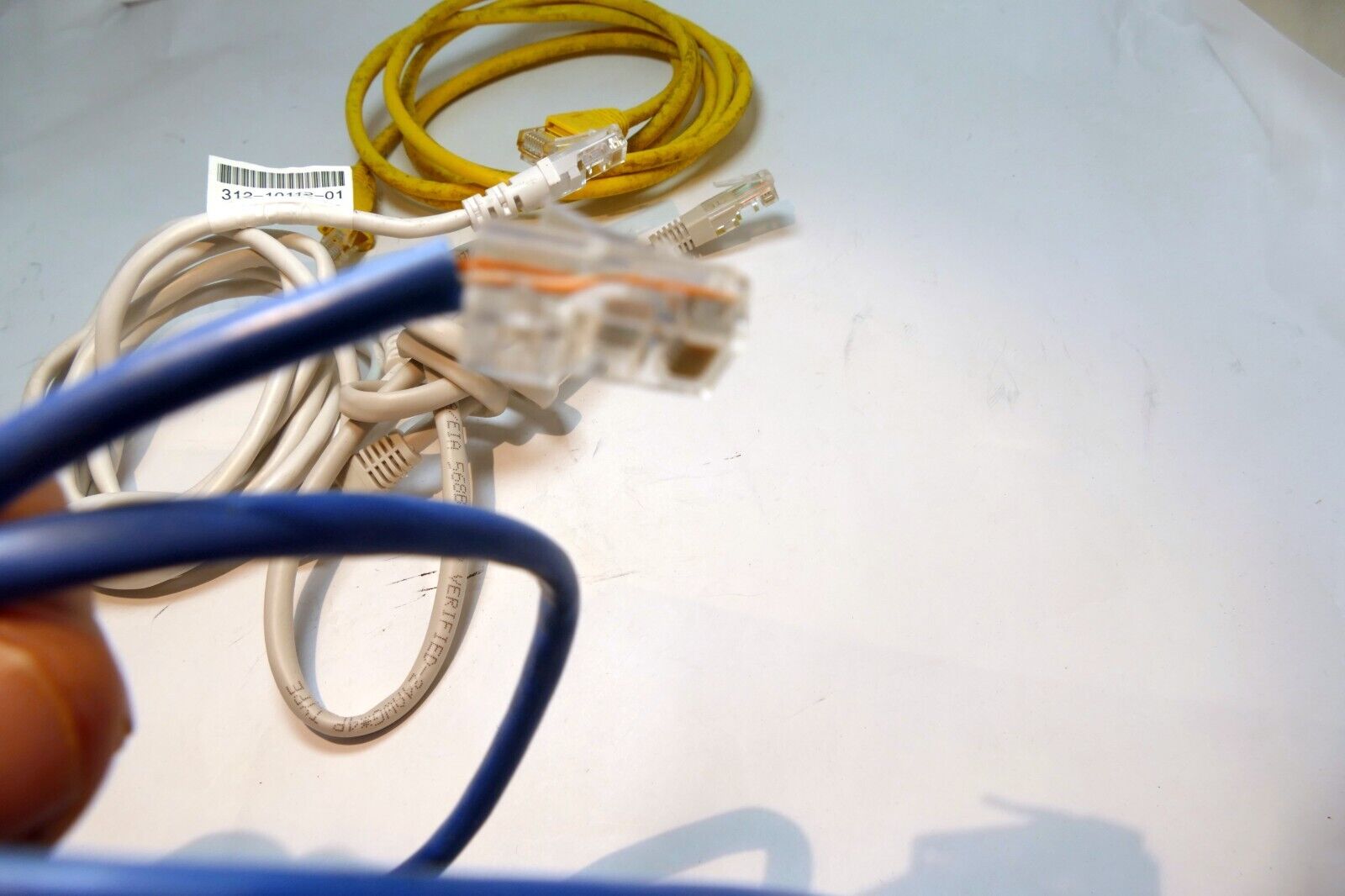 CAT5 Ethernet Patch Cable RJ-45 Internet Cord pack of 4 lot  4-6 feet long