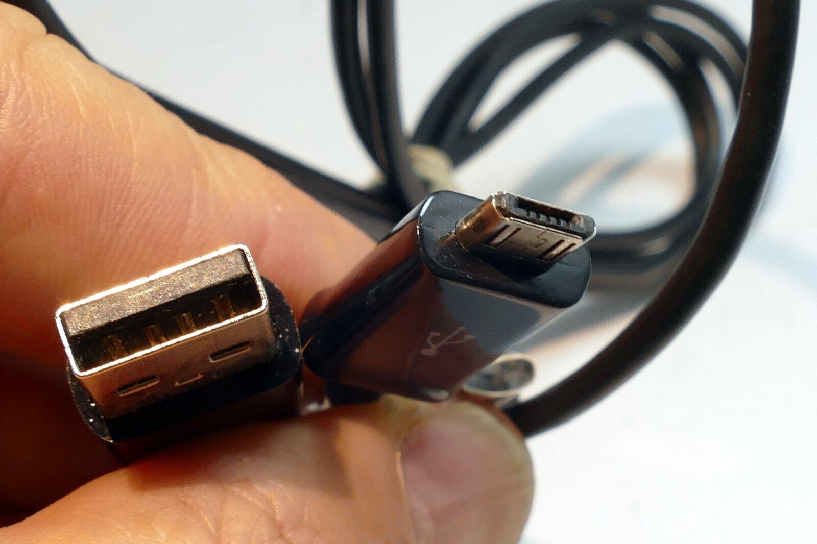 Phone BATTERY CHARGER CABLE  USB A to Micro-B Male 3 feet long