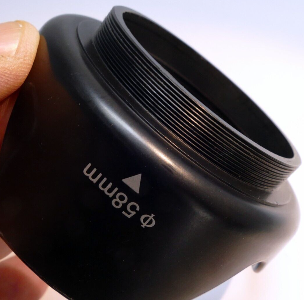 58mm Tulip  Petal shaped Lens Hood Shade Missing threaded  locking ring